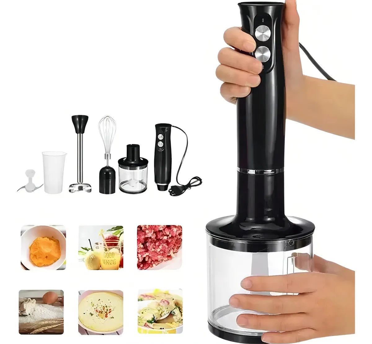 Batidora De Mano 4 En 1 – Set Multifunción De Cocina
