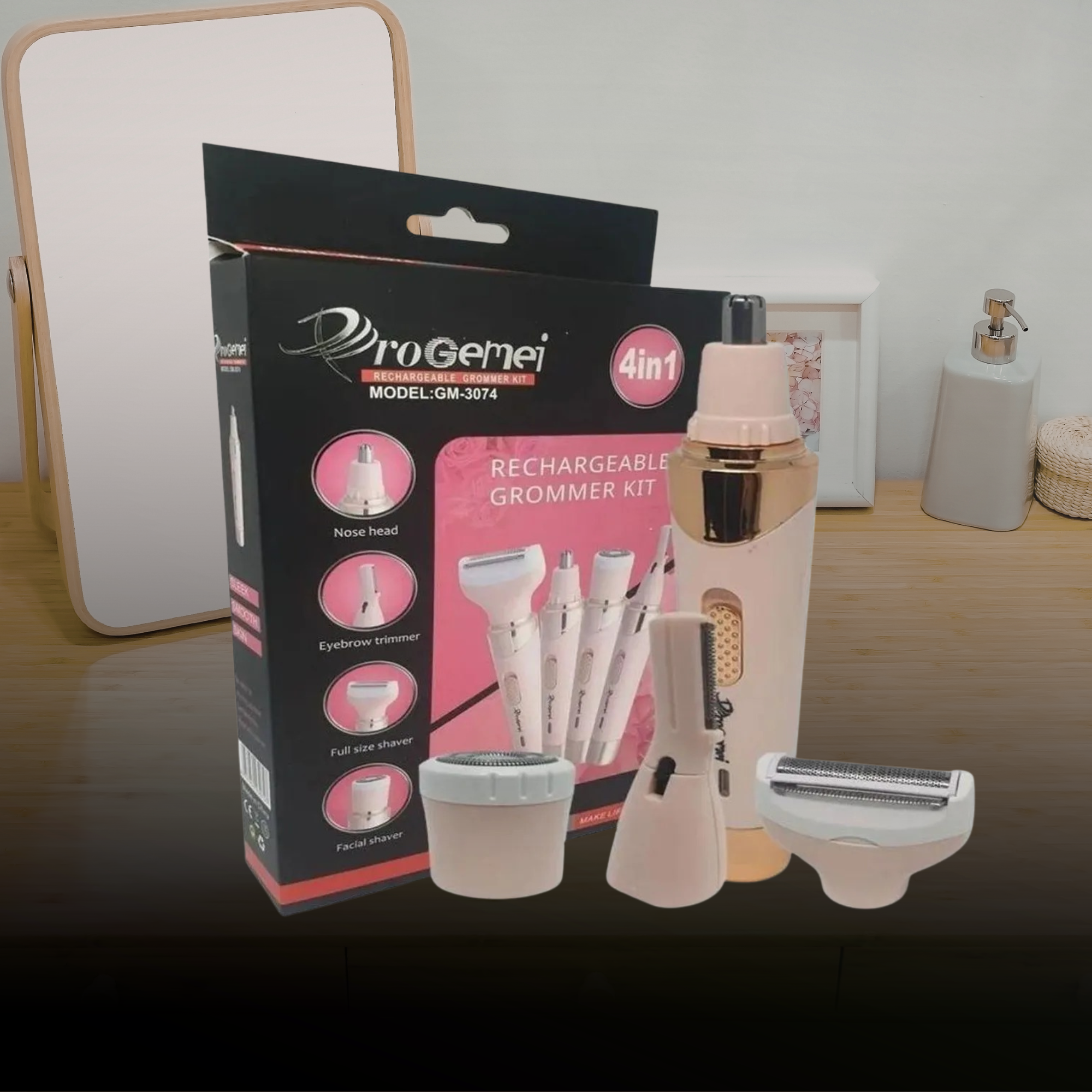 Máquina Depilatoria 4 en 1 Para Cuidado Corporal