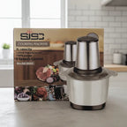 3L Food Chopper With Stainless Steel Blades
