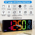 Reloj Despertador Digital RGB con Luz LED Ambiental