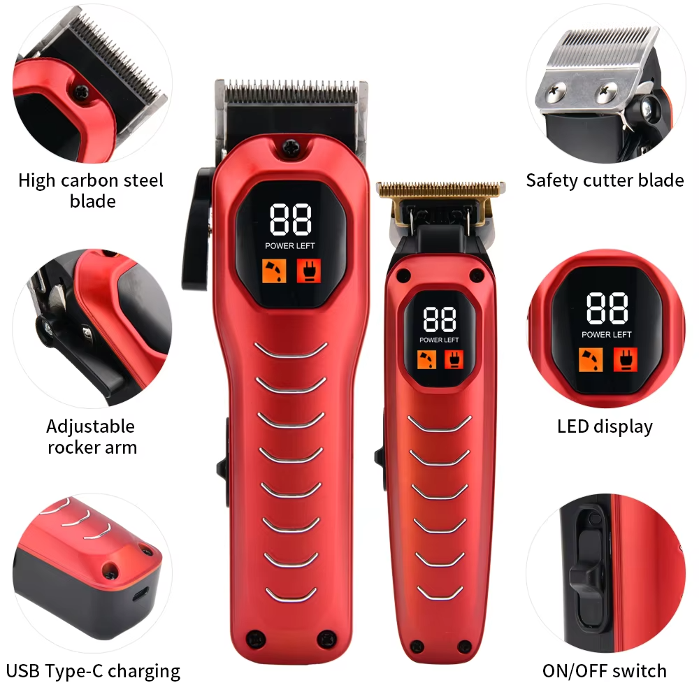 Recortadora Barbera 2 en 1 Para Barba y Cabello