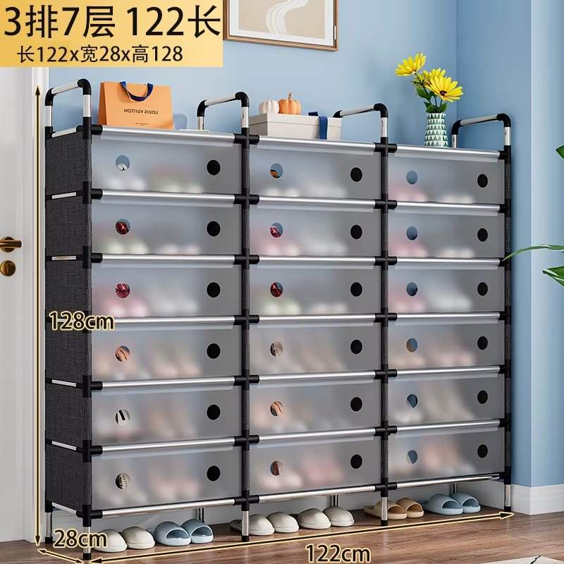 Zapatero Modular 7 Niveles 3 Torres con 21 Compartimentos