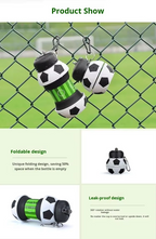 Botella De Agua Plegable De Silicona Diseño Fútbol