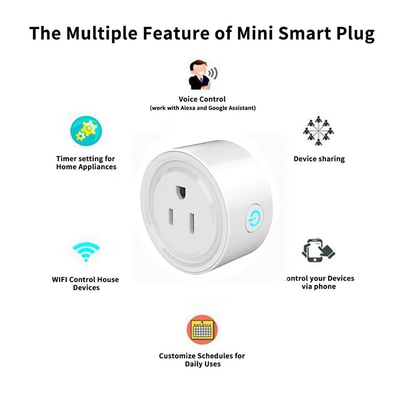 Enchufe Inteligente WiFi Controlado Desde El Móvil