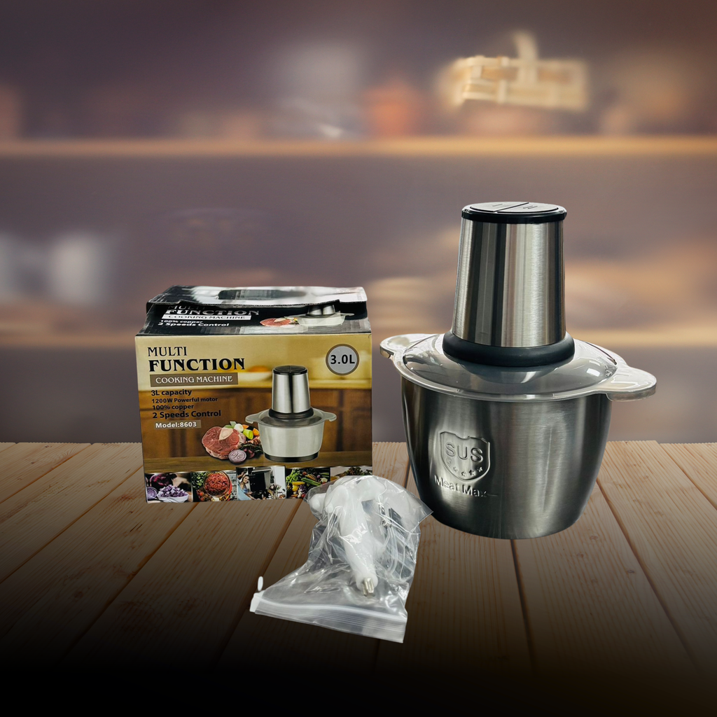 3L Food Chopper With Stainless Steel Blades